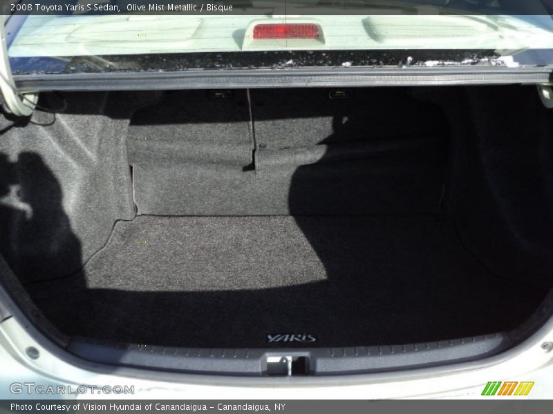 Olive Mist Metallic / Bisque 2008 Toyota Yaris S Sedan