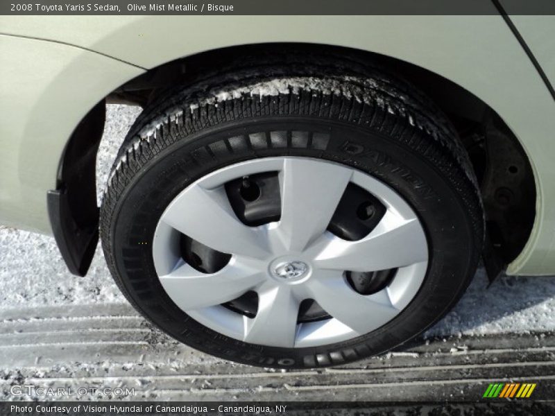 Olive Mist Metallic / Bisque 2008 Toyota Yaris S Sedan