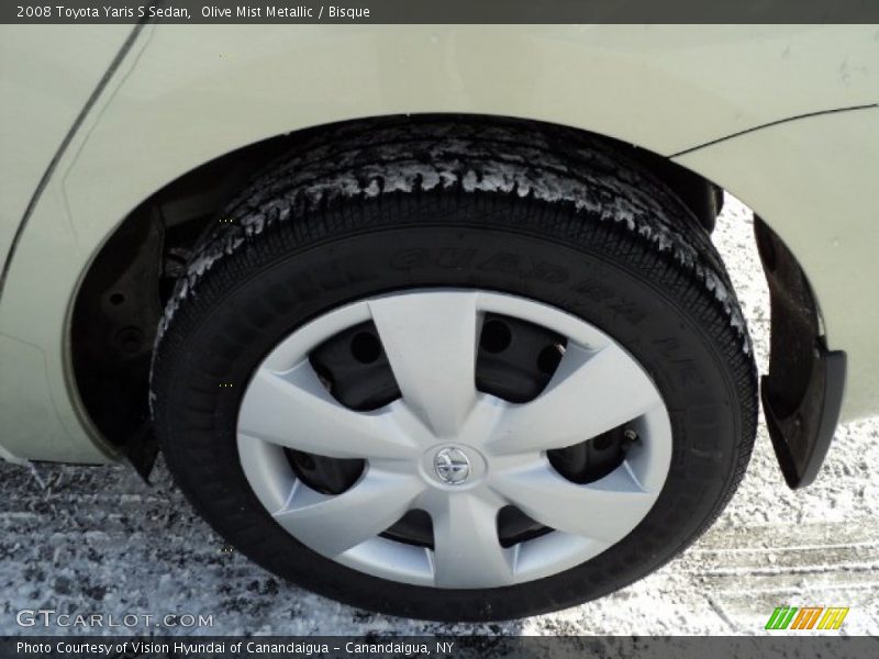 Olive Mist Metallic / Bisque 2008 Toyota Yaris S Sedan