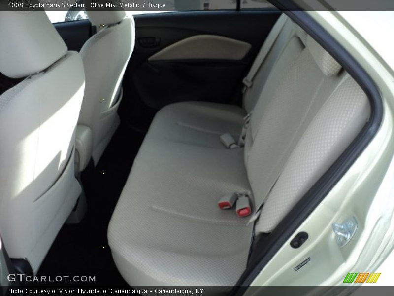 Olive Mist Metallic / Bisque 2008 Toyota Yaris S Sedan