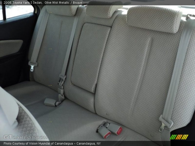 Olive Mist Metallic / Bisque 2008 Toyota Yaris S Sedan