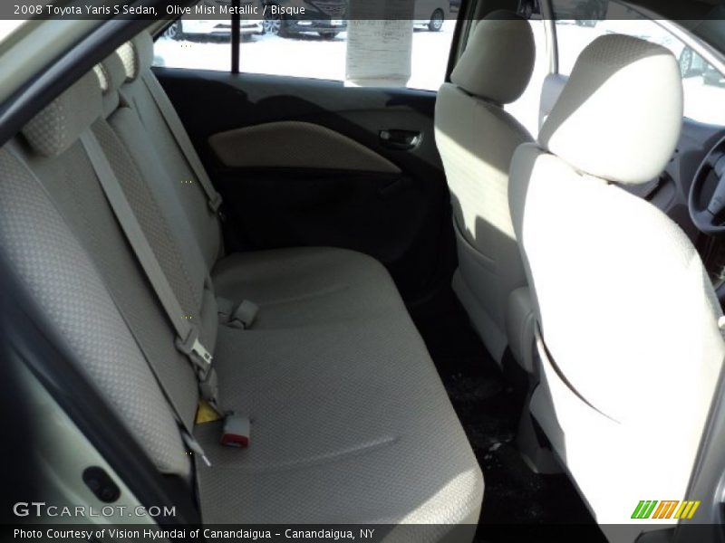 Olive Mist Metallic / Bisque 2008 Toyota Yaris S Sedan