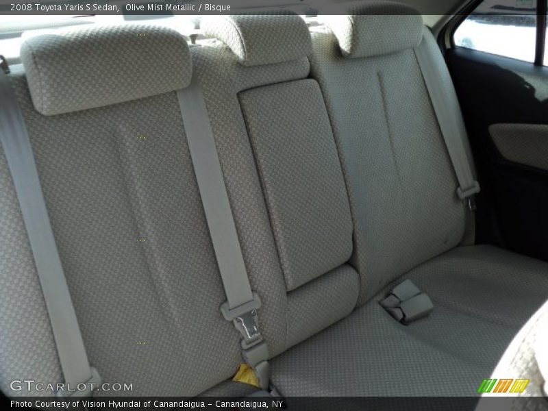 Olive Mist Metallic / Bisque 2008 Toyota Yaris S Sedan