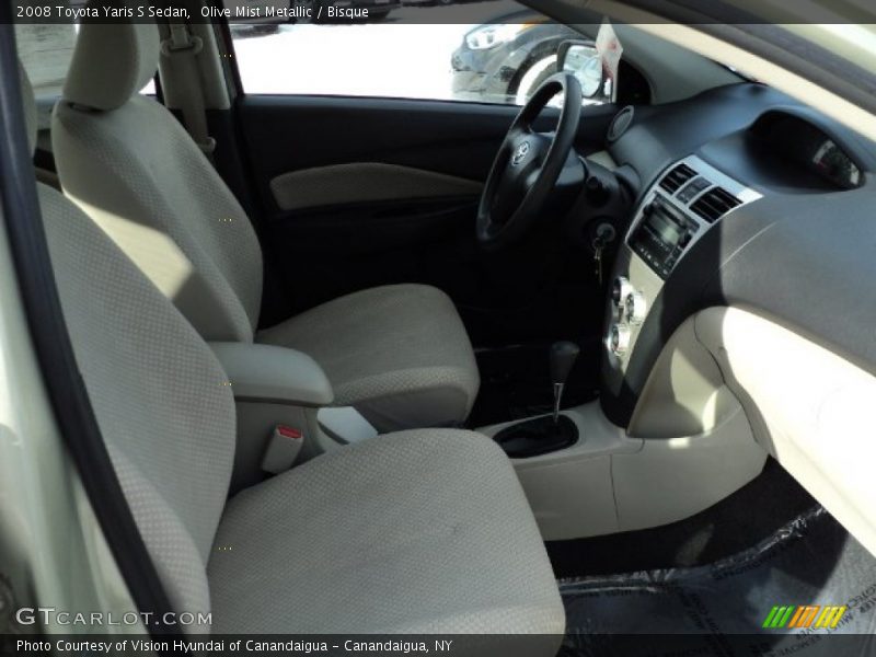 Olive Mist Metallic / Bisque 2008 Toyota Yaris S Sedan