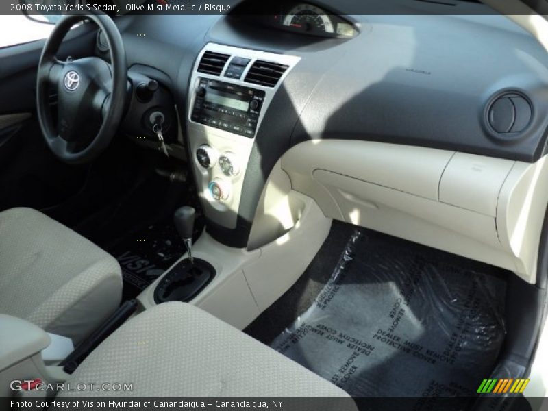Olive Mist Metallic / Bisque 2008 Toyota Yaris S Sedan