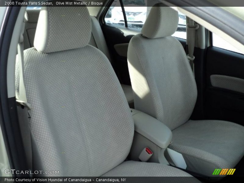 Olive Mist Metallic / Bisque 2008 Toyota Yaris S Sedan