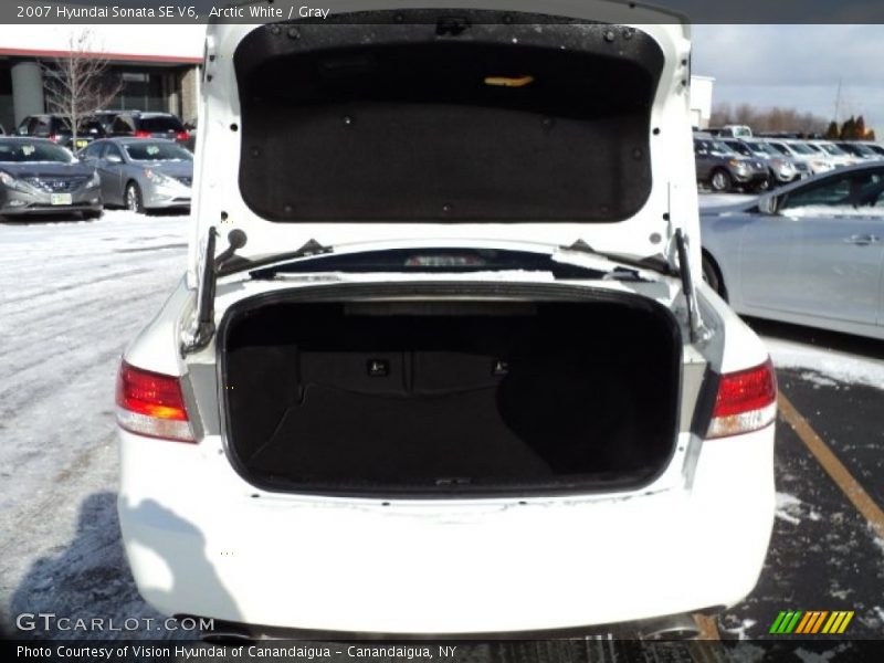 Arctic White / Gray 2007 Hyundai Sonata SE V6