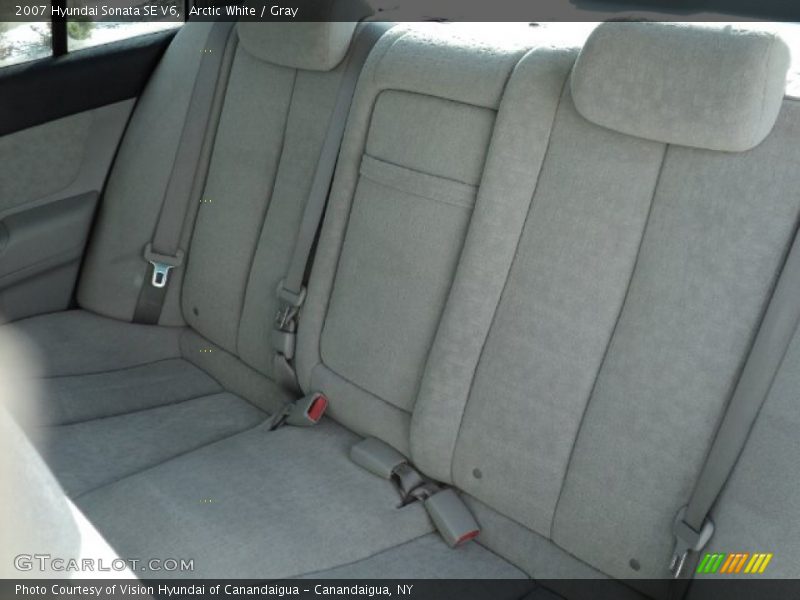 Arctic White / Gray 2007 Hyundai Sonata SE V6