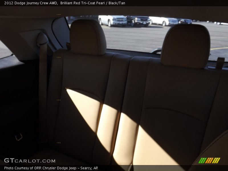 Brilliant Red Tri-Coat Pearl / Black/Tan 2012 Dodge Journey Crew AWD