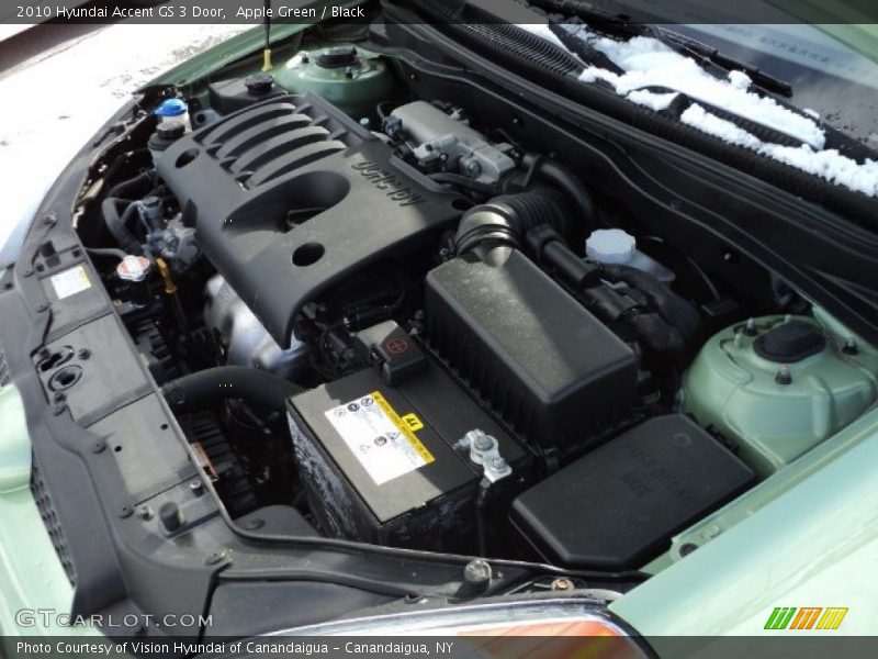 Apple Green / Black 2010 Hyundai Accent GS 3 Door