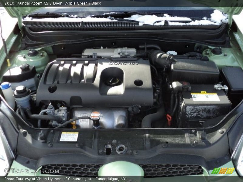 Apple Green / Black 2010 Hyundai Accent GS 3 Door
