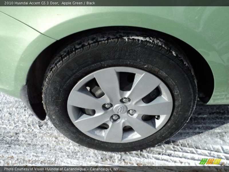 Apple Green / Black 2010 Hyundai Accent GS 3 Door