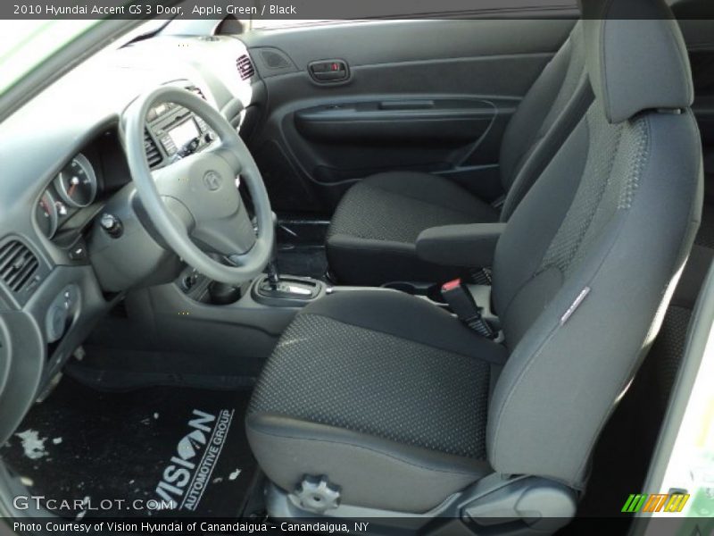Apple Green / Black 2010 Hyundai Accent GS 3 Door