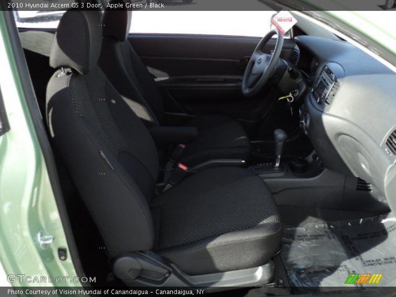 Apple Green / Black 2010 Hyundai Accent GS 3 Door