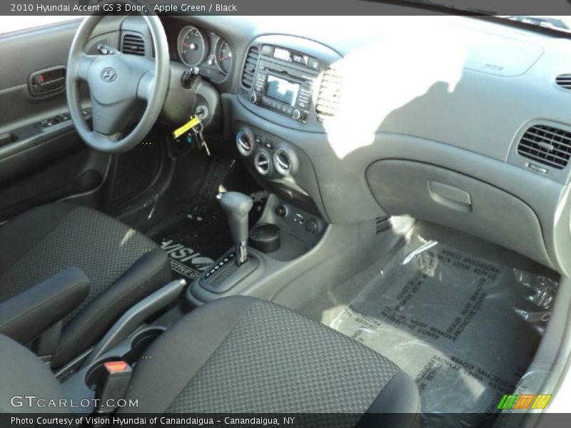 Apple Green / Black 2010 Hyundai Accent GS 3 Door