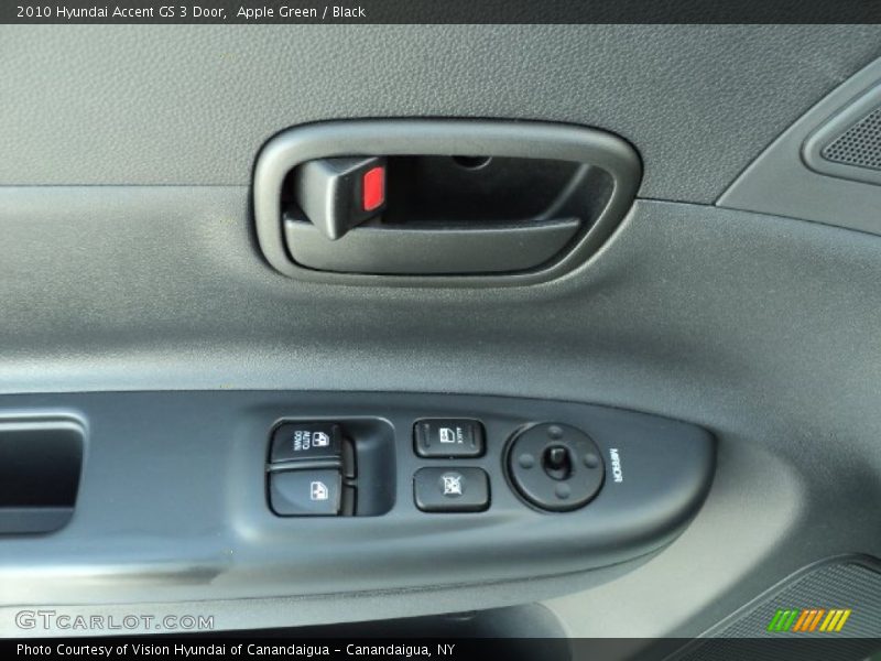 Apple Green / Black 2010 Hyundai Accent GS 3 Door