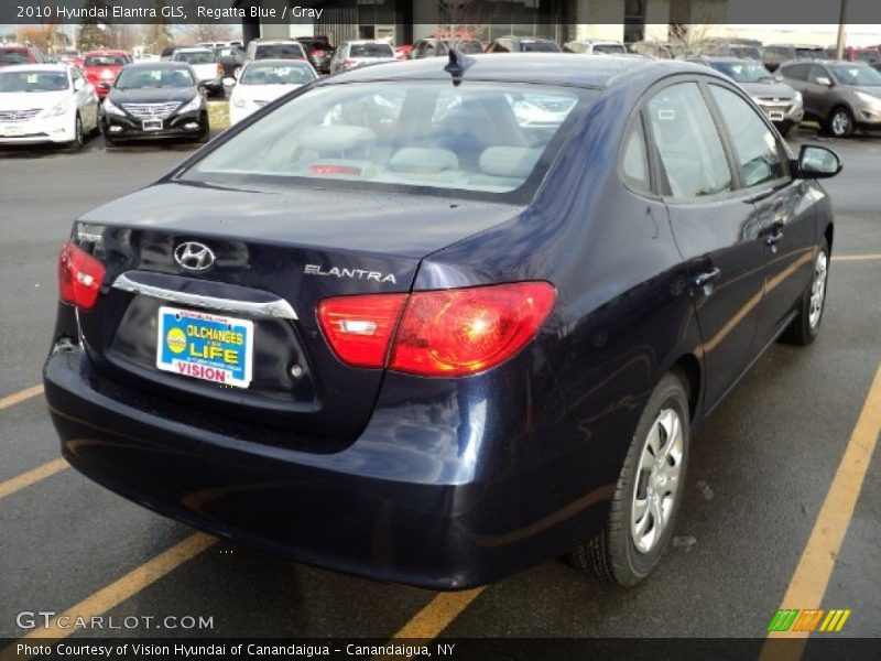 Regatta Blue / Gray 2010 Hyundai Elantra GLS