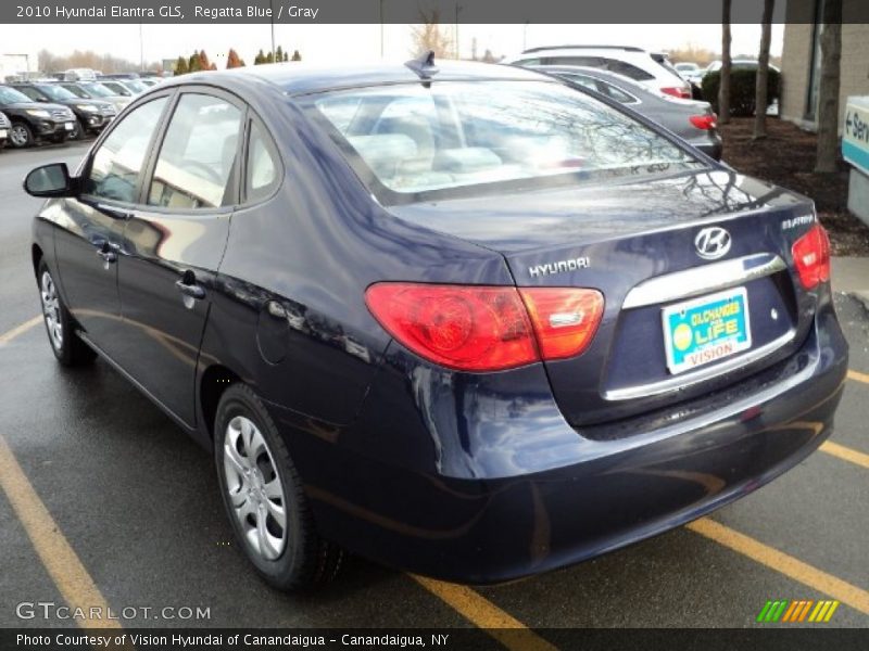 Regatta Blue / Gray 2010 Hyundai Elantra GLS