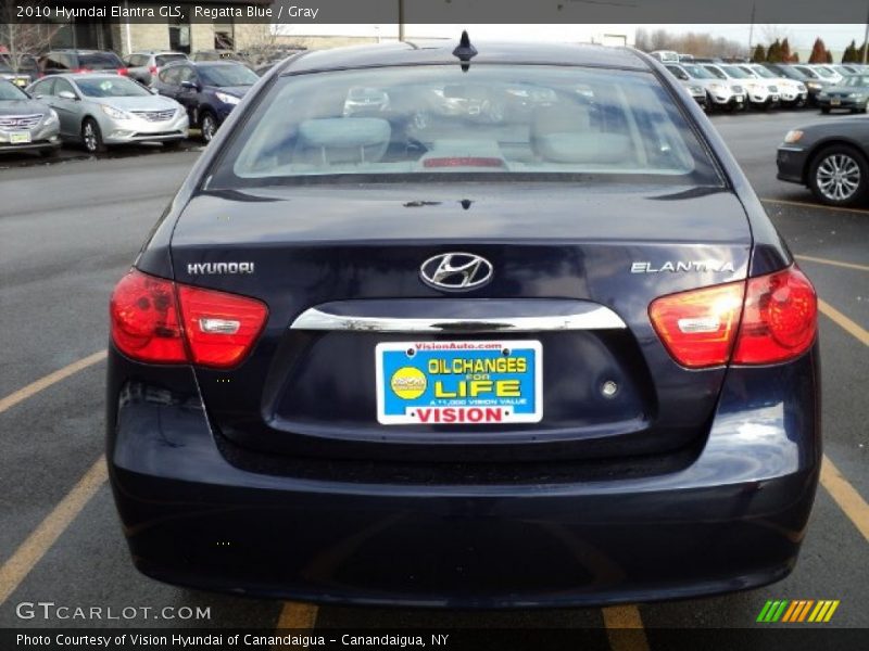 Regatta Blue / Gray 2010 Hyundai Elantra GLS