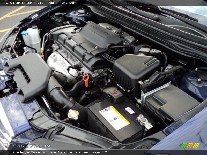 Regatta Blue / Gray 2010 Hyundai Elantra GLS