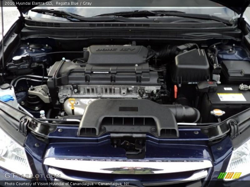 Regatta Blue / Gray 2010 Hyundai Elantra GLS