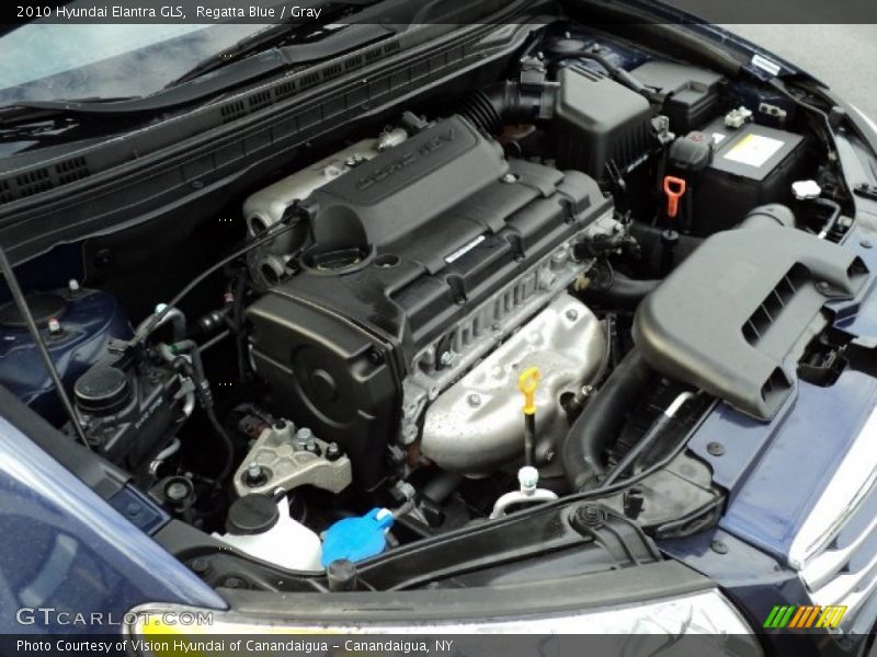 Regatta Blue / Gray 2010 Hyundai Elantra GLS