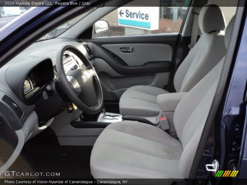 Regatta Blue / Gray 2010 Hyundai Elantra GLS