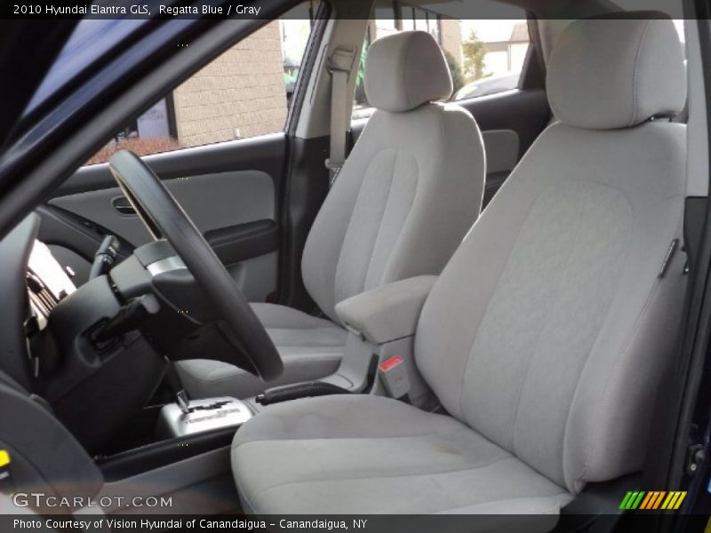 Regatta Blue / Gray 2010 Hyundai Elantra GLS