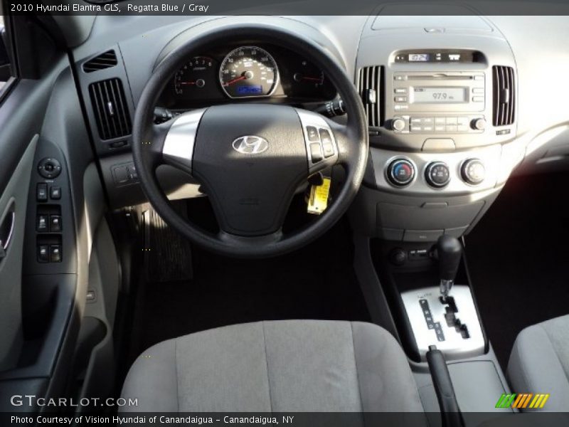 Regatta Blue / Gray 2010 Hyundai Elantra GLS
