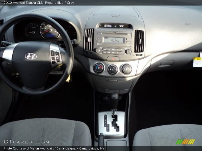 Regatta Blue / Gray 2010 Hyundai Elantra GLS