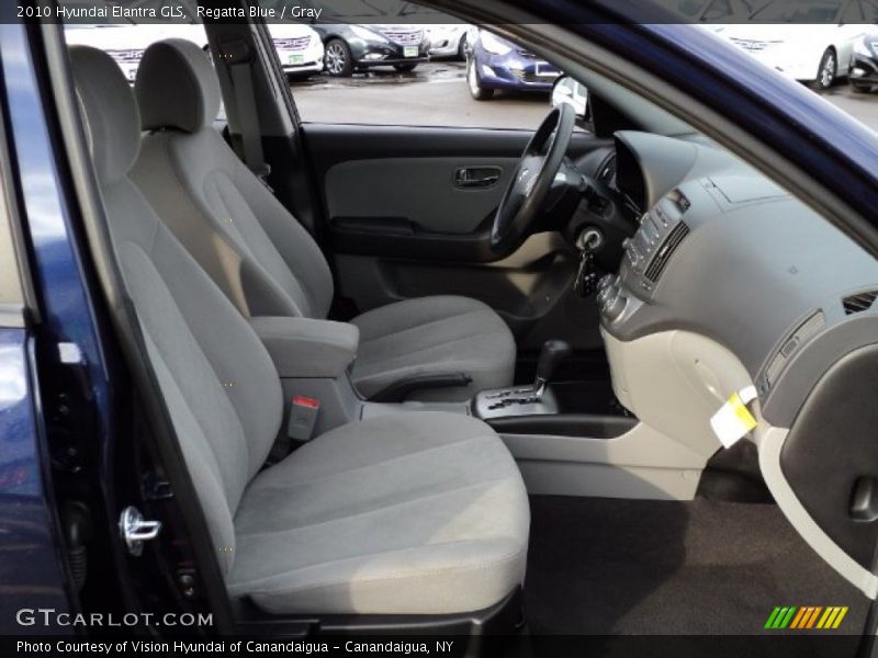 Regatta Blue / Gray 2010 Hyundai Elantra GLS