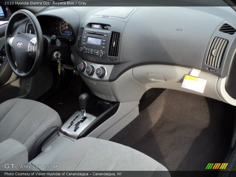 Regatta Blue / Gray 2010 Hyundai Elantra GLS