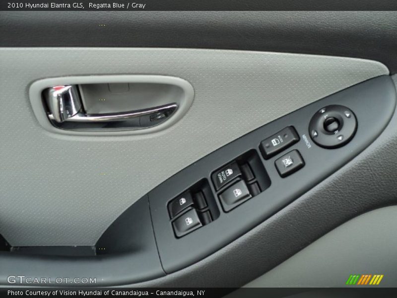 Regatta Blue / Gray 2010 Hyundai Elantra GLS