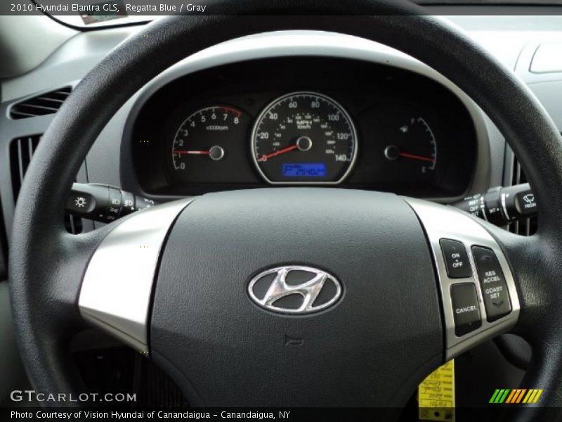 Regatta Blue / Gray 2010 Hyundai Elantra GLS