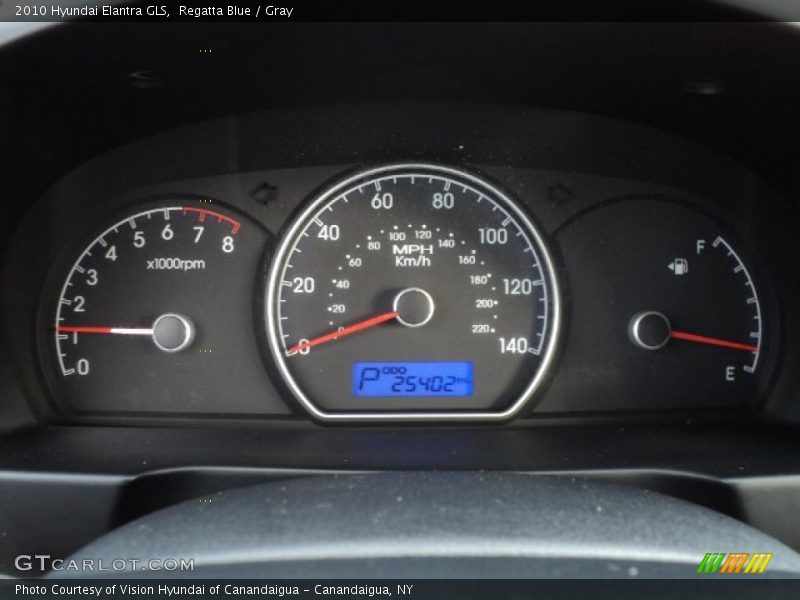 Regatta Blue / Gray 2010 Hyundai Elantra GLS
