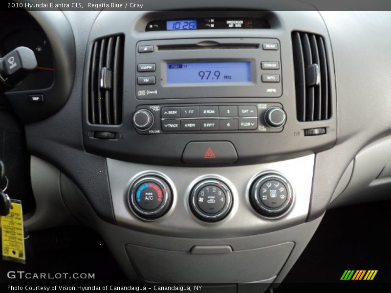 Regatta Blue / Gray 2010 Hyundai Elantra GLS