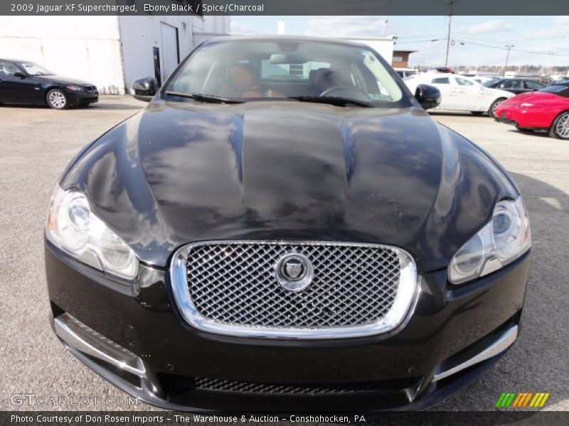 Ebony Black / Spice/Charcoal 2009 Jaguar XF Supercharged