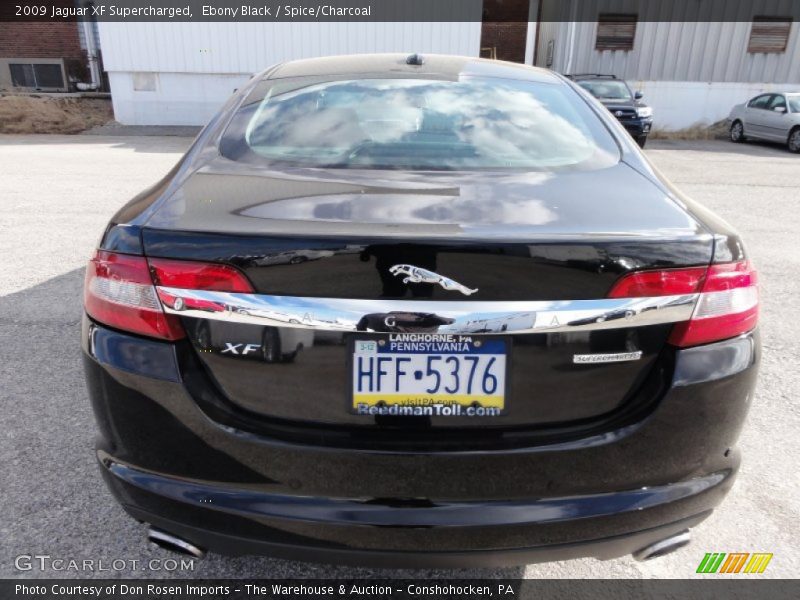 Ebony Black / Spice/Charcoal 2009 Jaguar XF Supercharged