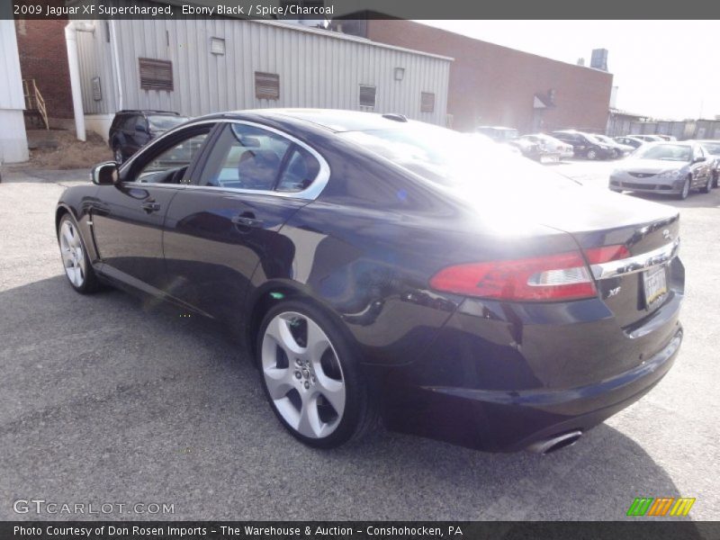 Ebony Black / Spice/Charcoal 2009 Jaguar XF Supercharged