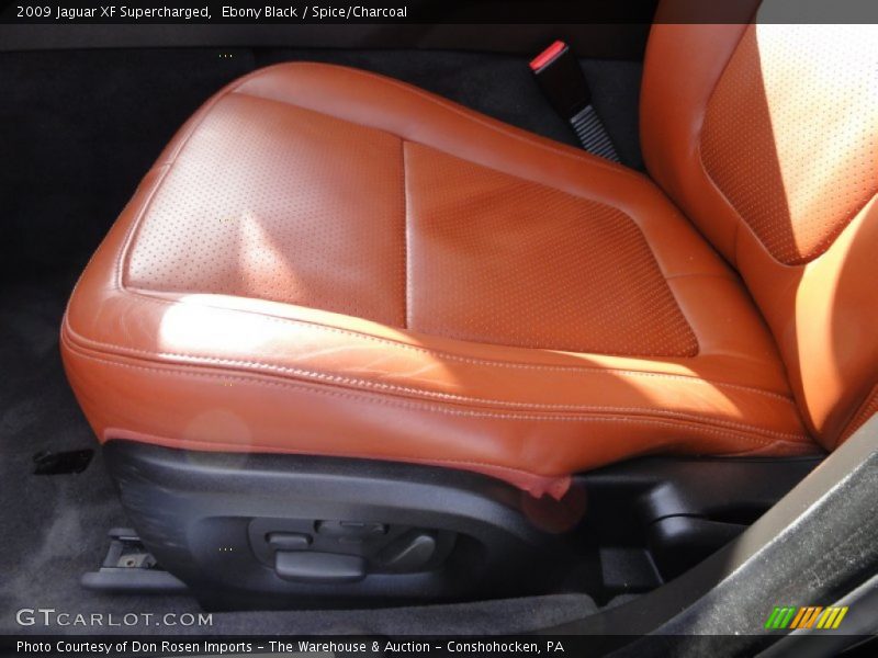 Ebony Black / Spice/Charcoal 2009 Jaguar XF Supercharged