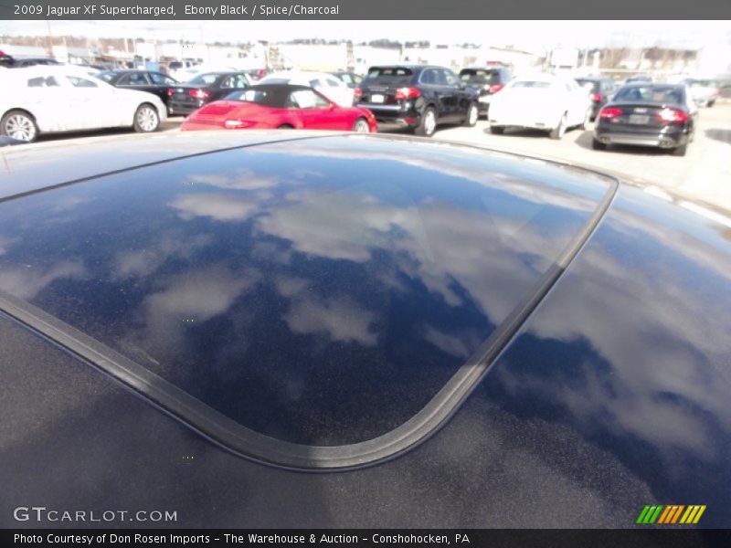Ebony Black / Spice/Charcoal 2009 Jaguar XF Supercharged