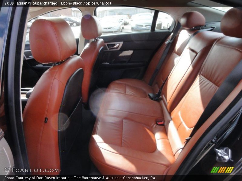 Ebony Black / Spice/Charcoal 2009 Jaguar XF Supercharged