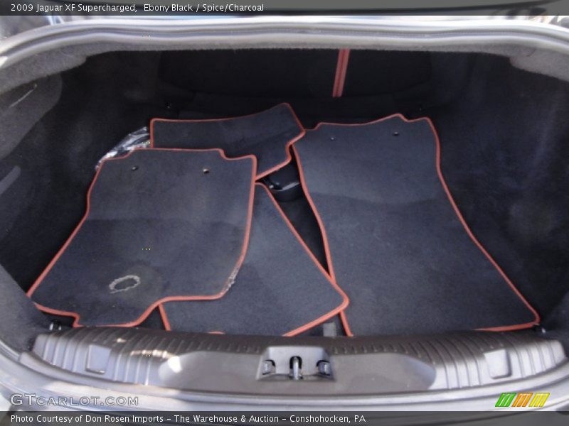 Ebony Black / Spice/Charcoal 2009 Jaguar XF Supercharged