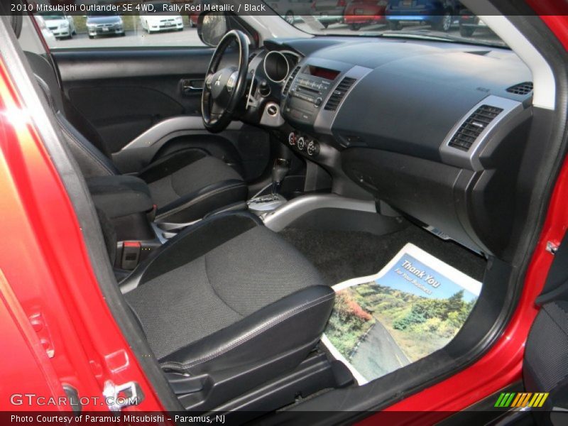 Rally Red Metallic / Black 2010 Mitsubishi Outlander SE 4WD