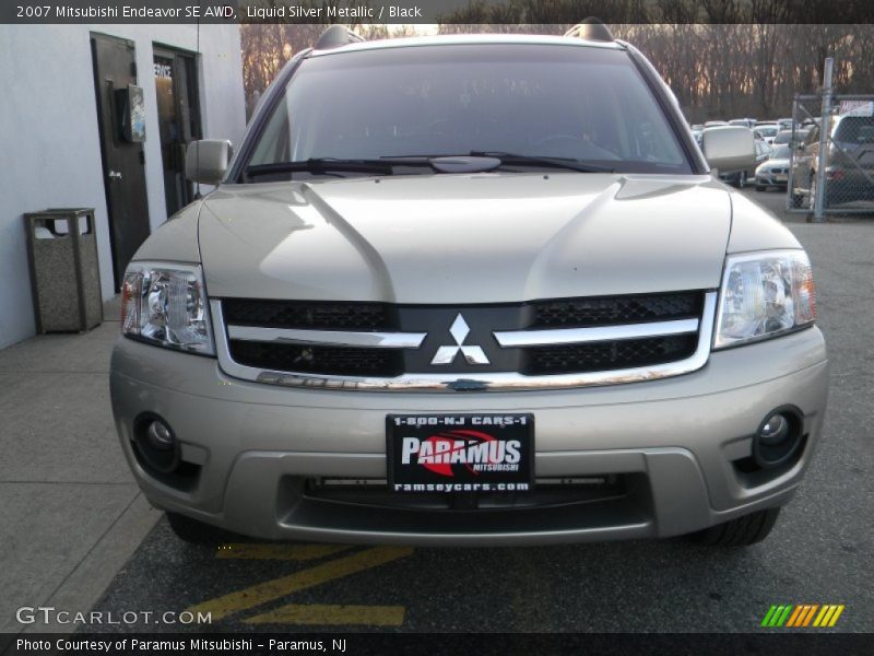 Liquid Silver Metallic / Black 2007 Mitsubishi Endeavor SE AWD