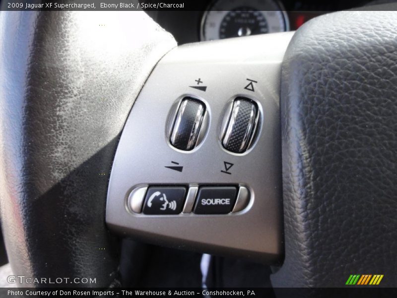 Ebony Black / Spice/Charcoal 2009 Jaguar XF Supercharged