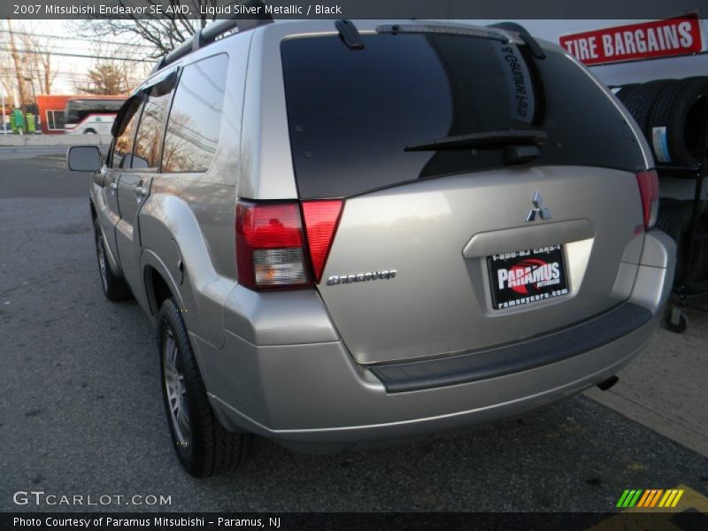Liquid Silver Metallic / Black 2007 Mitsubishi Endeavor SE AWD