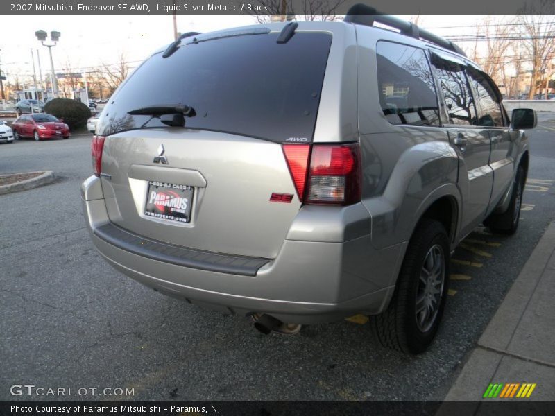 Liquid Silver Metallic / Black 2007 Mitsubishi Endeavor SE AWD