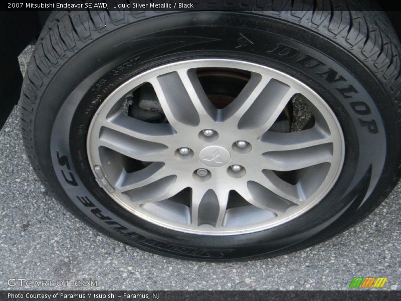 Liquid Silver Metallic / Black 2007 Mitsubishi Endeavor SE AWD