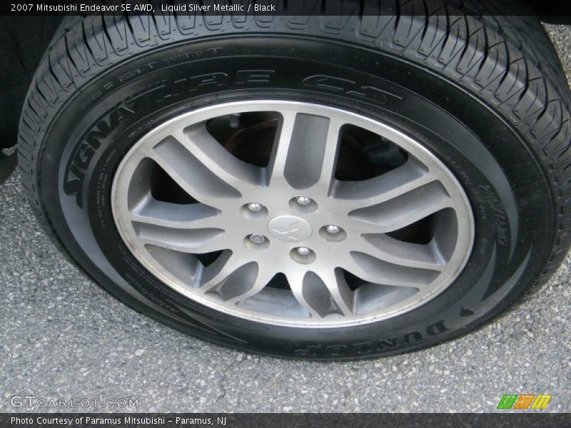 Liquid Silver Metallic / Black 2007 Mitsubishi Endeavor SE AWD